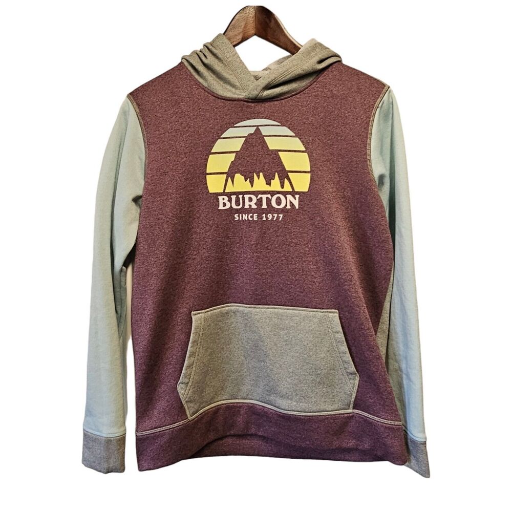 🏔️ Burton Color‎ Block Mountain Hoodie – XL (Runs Small)
